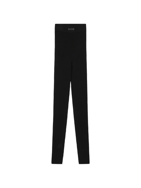  Fear Of God Essentials Logo-plaque Leggings - Black 