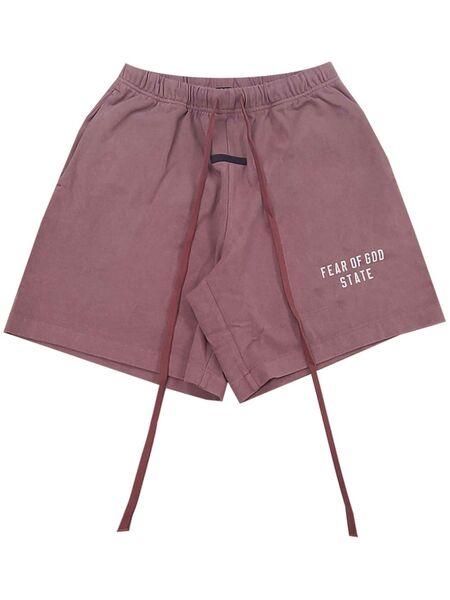  Fear Of God Essentials Logo-print Shorts - Pink 