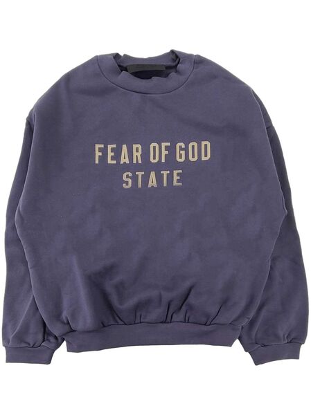  Fear Of God Essentials Logo-print Sweatshirt - Blue 