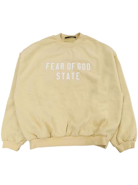  Fear Of God Essentials Logo-print Sweatshirt - Neutrals 
