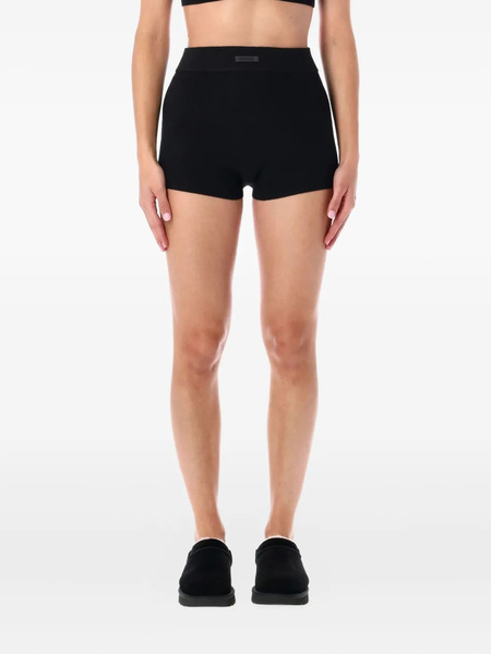  Fear Of God Essentials Rib-knit Boxer Shorts - Black 