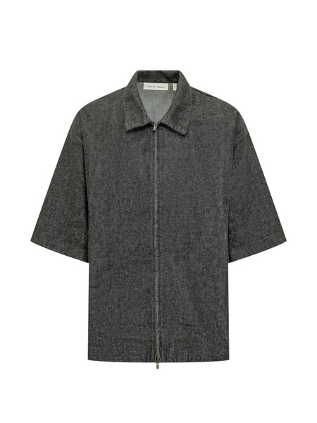  Fear Of God Essentials Work Full-zip Denim Shirt - Black 
