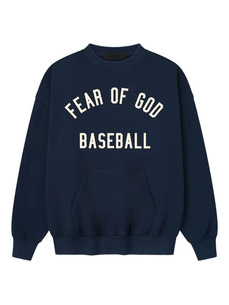  Fear Of God Essentials X Mlb Logo Sweatshirt - Blue 