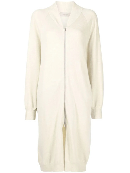  Fear Of God Essentials Zip-up Long-length Cardigan - Neutrals 