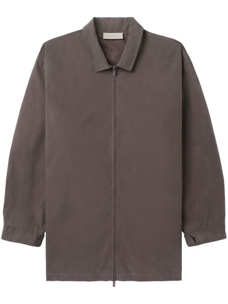  Fear Of God Essentials Zip-up Shirt Jacket - Purple 
