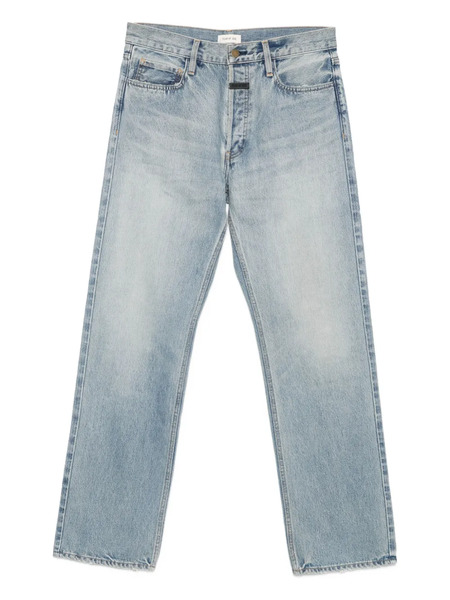  Fear Of God Logo-patch Jeans - Blue 