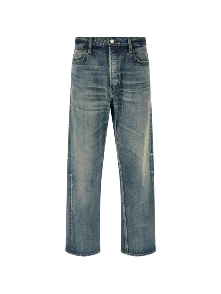  Fear Of God Stonewashed Straight Jeans - Blue 