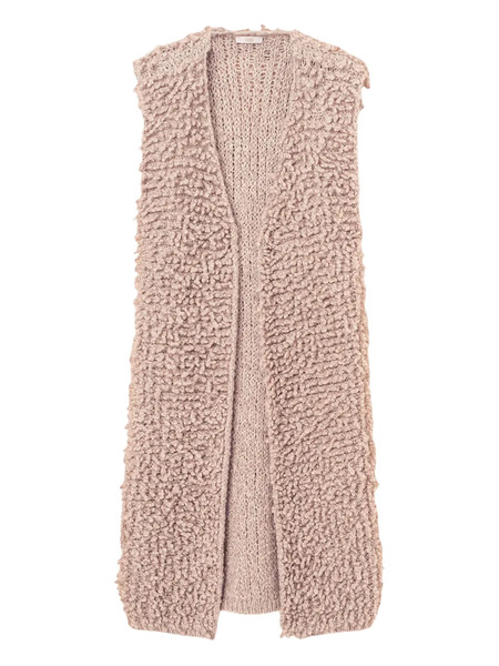  Fedeli Bouclé Vest - Pink 