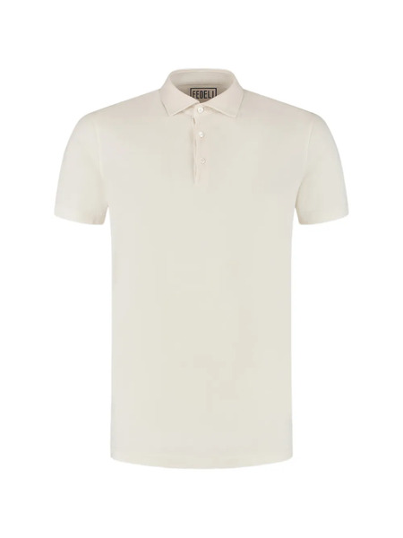  Fedeli Buttoned Polo Shirt - Neutrals 