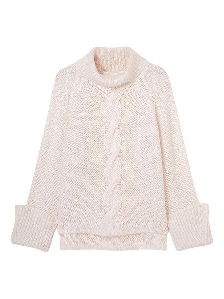 Fedeli Cable-knit Roll-neck Sweater - Pink 