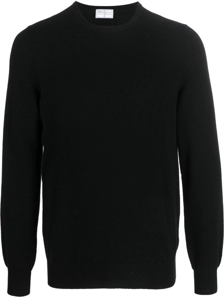  Fedeli Crew-neck Pullover Jumper - Black 