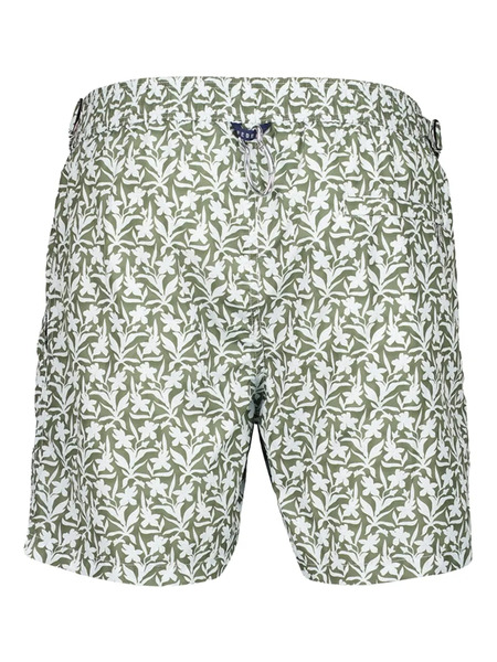  Fedeli Daniel Floral-print Swim Shorts - Green 
