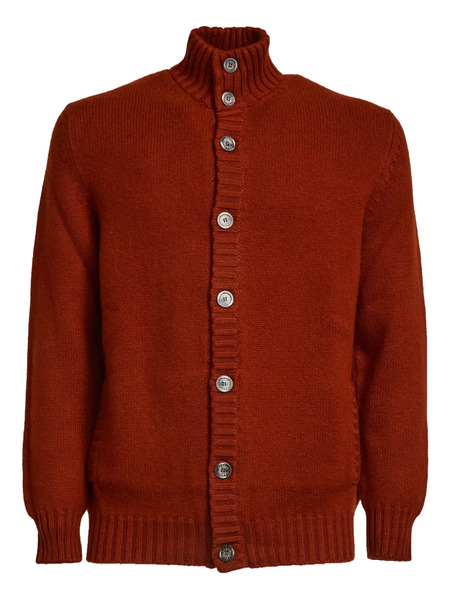  Fedeli Favonius 428 Buttoned Cardigan - Red 