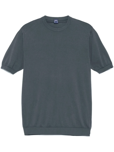  Fedeli Fine-knit T-shirt - Blue 
