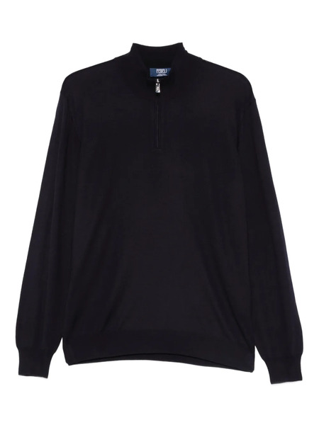  Fedeli Half-zip Top - Blue 