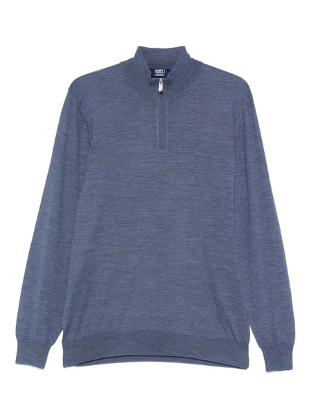  Fedeli Half-zip Top - Blue 