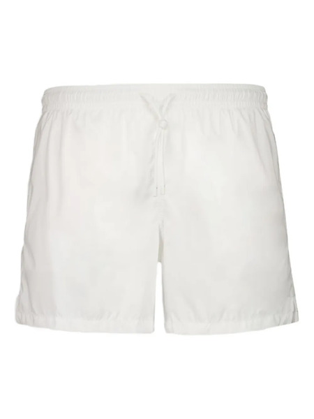 Fedeli Madeira Drawstring-waist Swim Shorts - White 