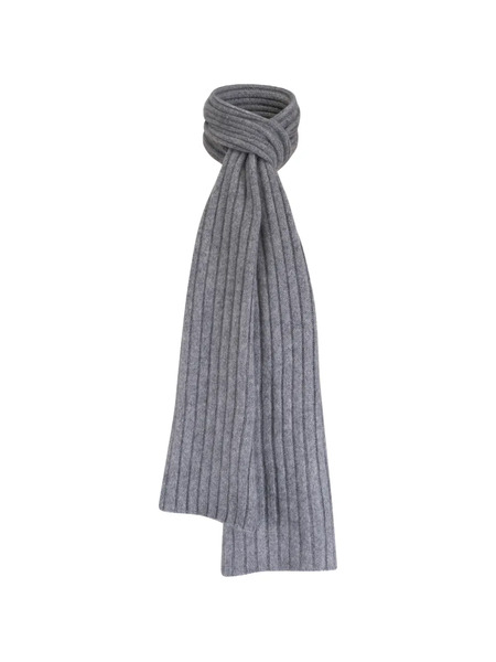  Fedeli Ribbed Scarf - Grey 