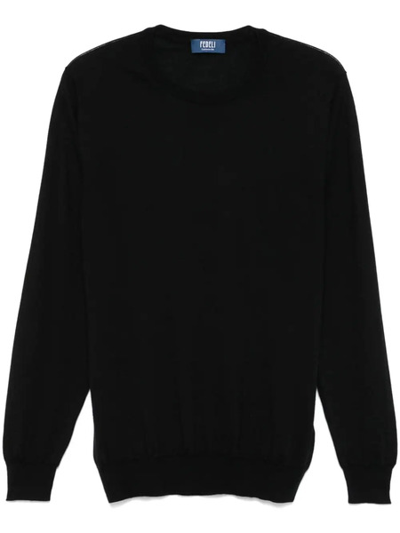  Fedeli Seta Sweater - Black 