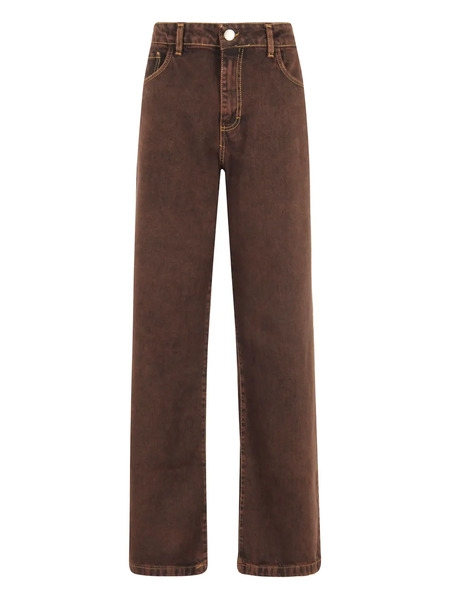  Federica Tosi Belt-loops Jeans - Brown 
