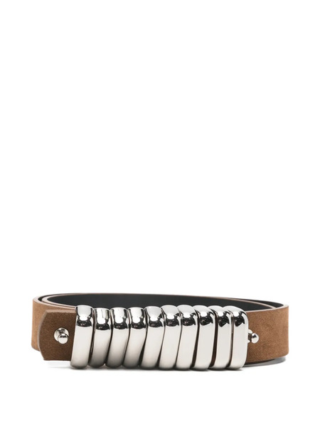  Federica Tosi Bold Leather Belt - Brown 