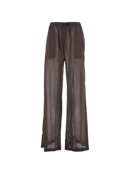  Federica Tosi Drawstring-waist Trousers - Brown 