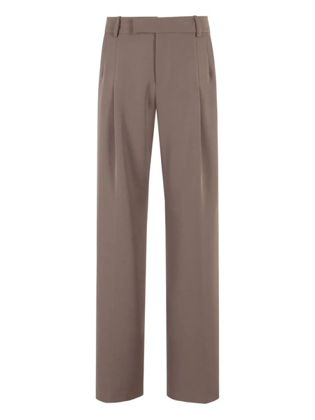  Federica Tosi Pleated-front Trousers - Brown 