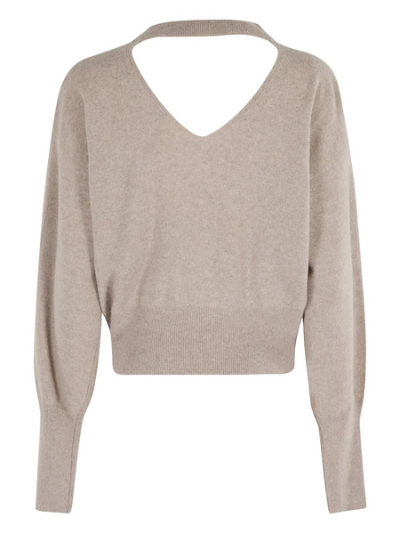  Federica Tosi Ribbed Balloon-sleeve Sweater - Neutrals 
