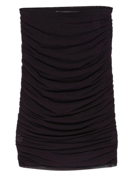  Federica Tosi Ruched Mesh Skirt - Purple 