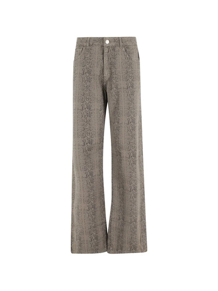  Federica Tosi Snakeskin Jeans - Neutrals 