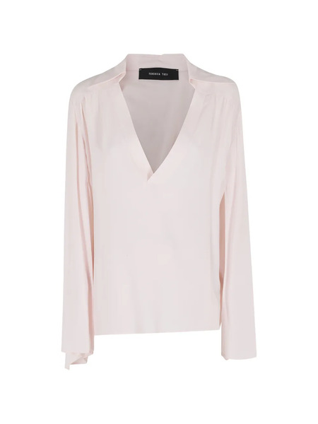  Federica Tosi V-neck Blouse - Pink 