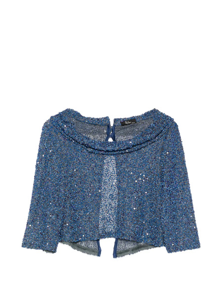  Fely Campo Sequin Embellished Blouse - Blue 