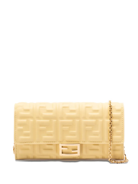  Fendi Baguette Continental Chain-strap Wallet - Yellow 