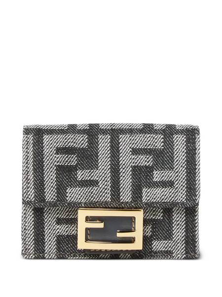  Fendi Baguette Micro Tri-fold Wallet - Grey 