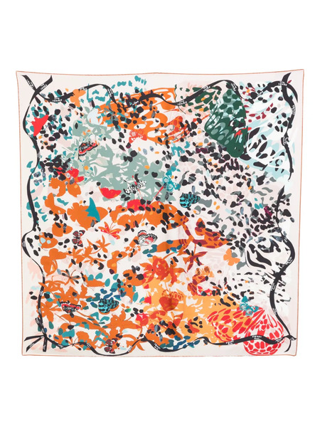  Fendi Butterflies-print Scarf - Neutrals 