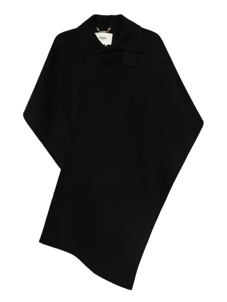  Fendi Buttoned Cape - Black 