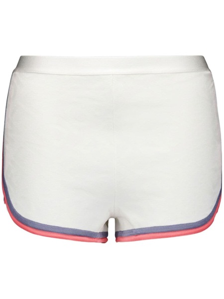  Fendi Contrast-trim Knit Shorts - White 