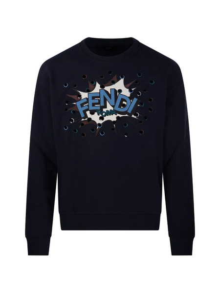 Fendi Cotton Sweatshirt - Blue 