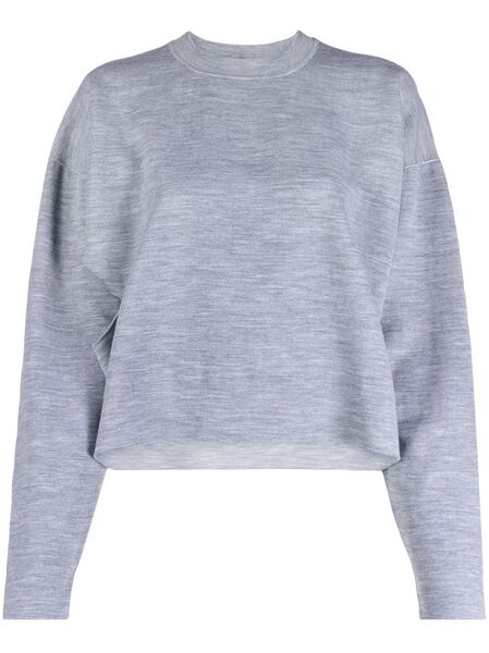  Fendi Cut-out-detailing Cropped Jumper - Grey 
