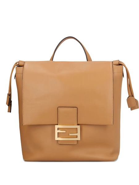  Fendi Ff-clasp Backpack - Brown 
