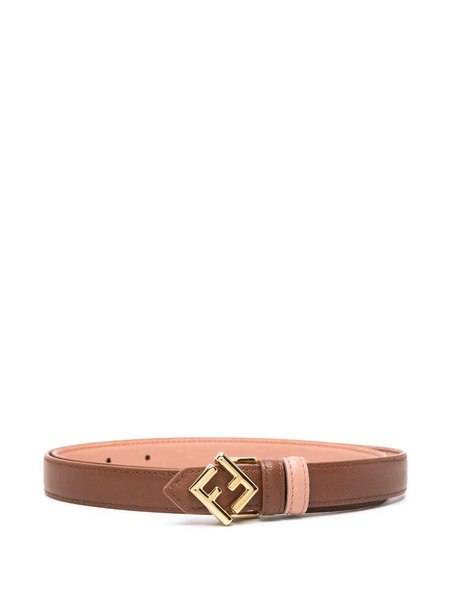  Fendi Ff Diamonds Belt - Brown 