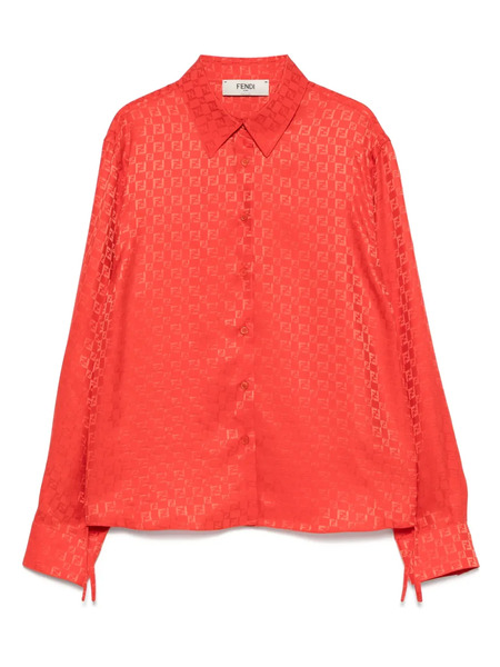  Fendi Ff-jacquard Shirt - Red 