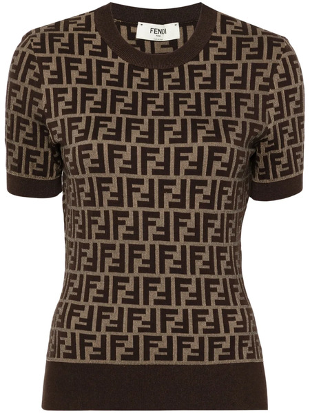  Fendi Ff Knitted Top - Brown 