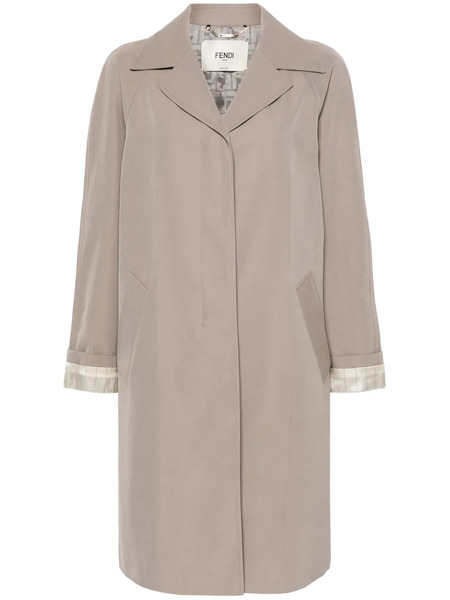  Fendi Ff-motif Trench Coat - Neutrals 