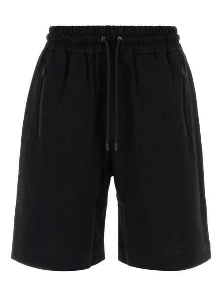  Fendi Ff-pattern Drawstring Shorts - Black 