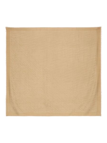  Fendi Ff Pattern Scarf - Brown 