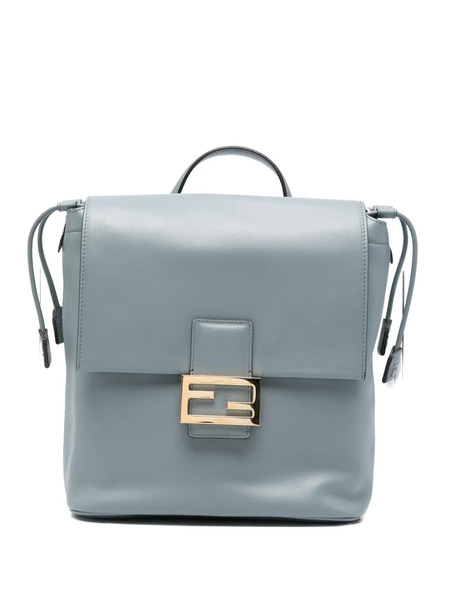 Fendi Ff-plaque Backpack - Blue 