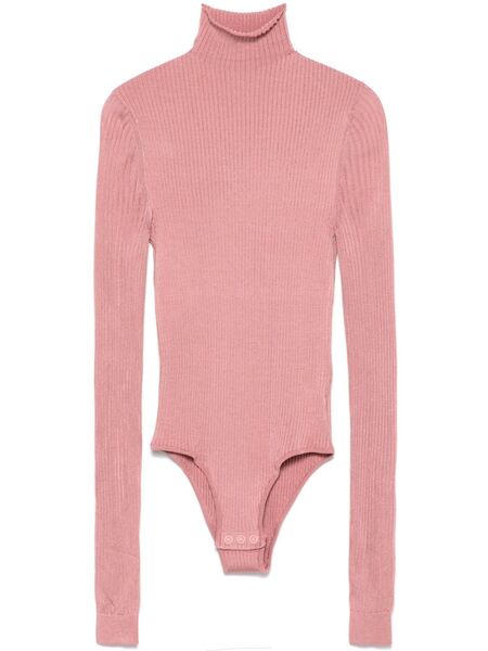 Fendi Fine-ribbed Bodysuit - Pink 