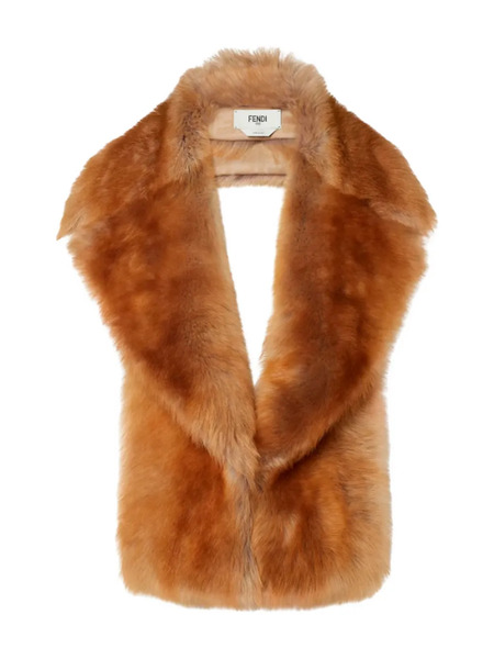  Fendi Fur Scarf - Brown 