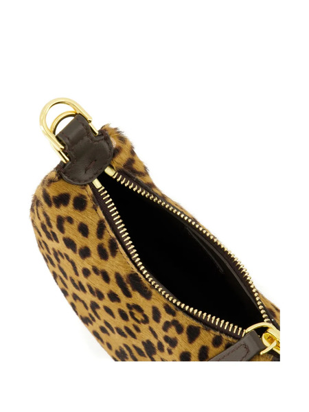  Fendi Fendigraphy Nano Logo-lettering Leopard Mini Bag - Brown 
